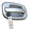 Manila vehicle key tag with metal ring